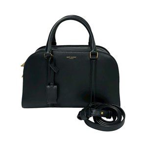 YVES SAINT LAURENT Black Leather Shoulder Bag